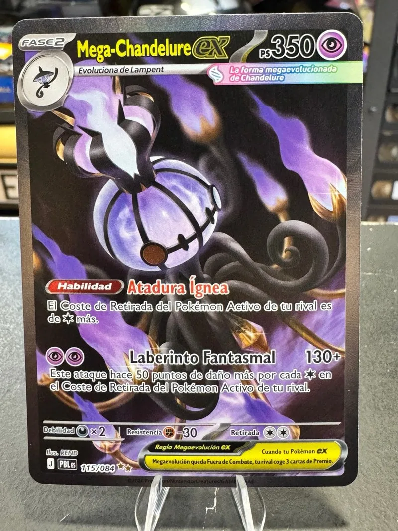 Mega Chandelure EX 115/084 Pokémon TCG Español
