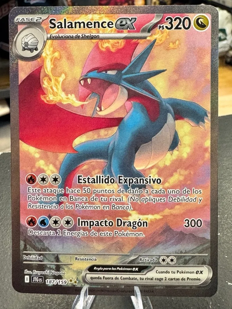 Salamence EX 187/159 Carta Pokémon Esp