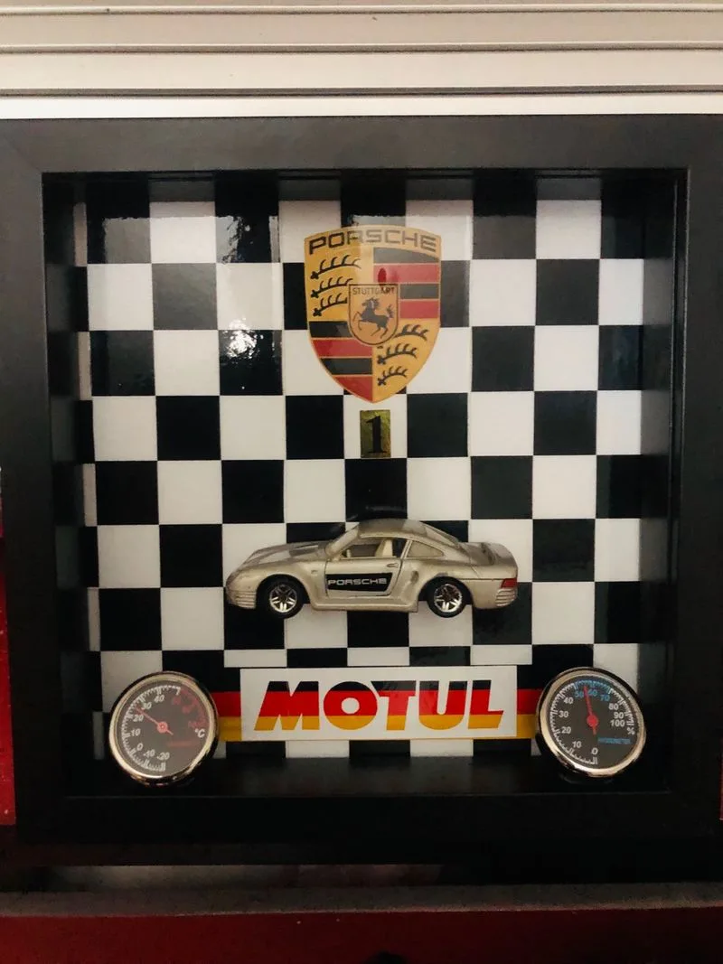 Cuadro creatividad Porsche 956 termometro