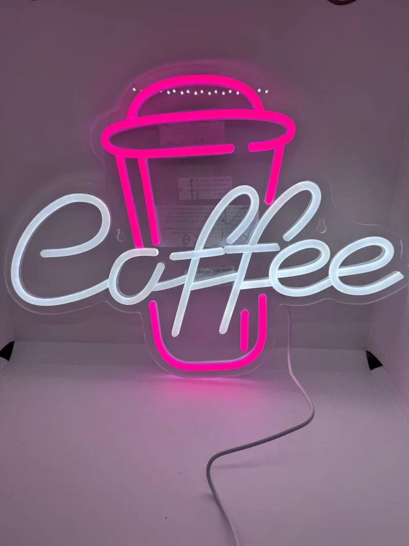 Letrero LED Neón Coffee Café