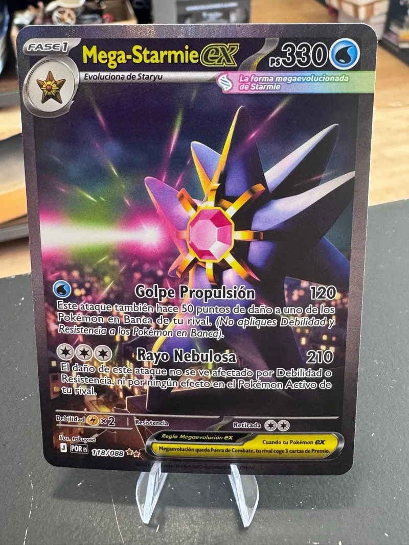 Mega-Starmie EX 118/088 Carta Pokémon Esp