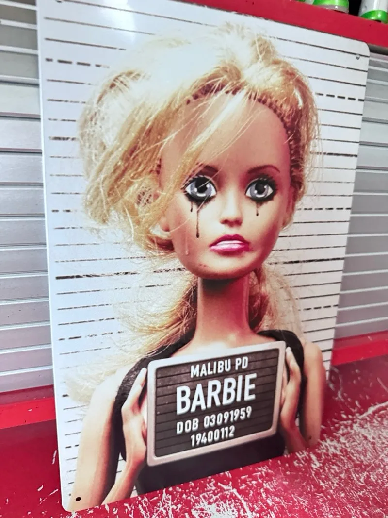 Cartel Metal Barbie Malibu Humor