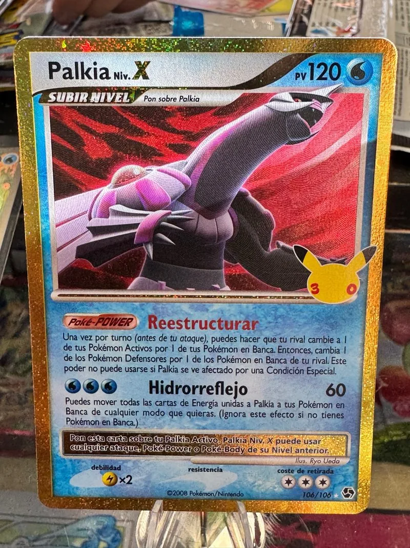 Carta Pokémon Palkia Niv. X 106/106 España