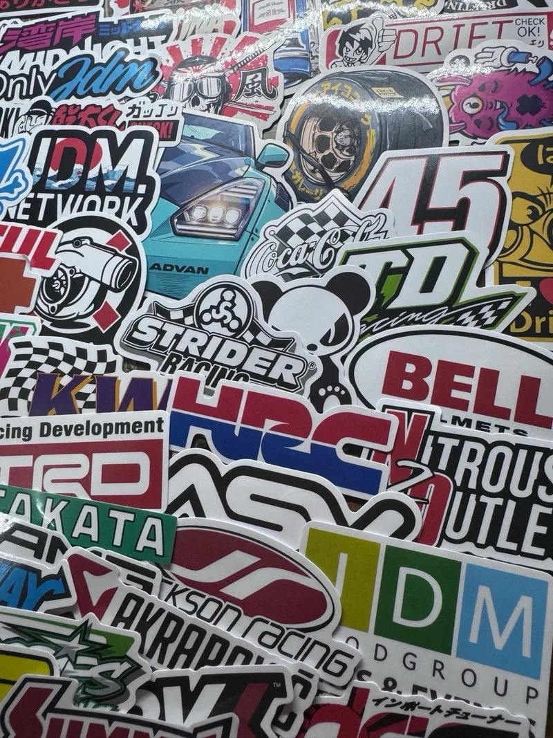 125 Pegatinas Racing JDM para Moto/Coche