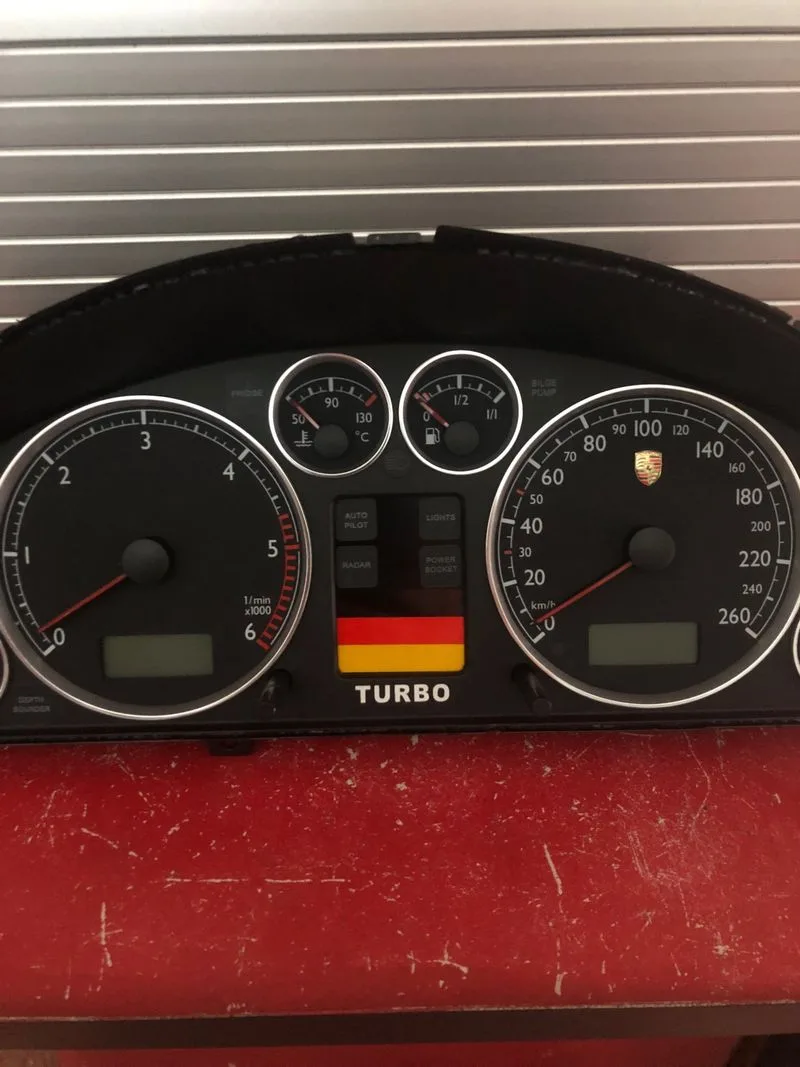 Panel velocímetro tematizado Porsche turbo