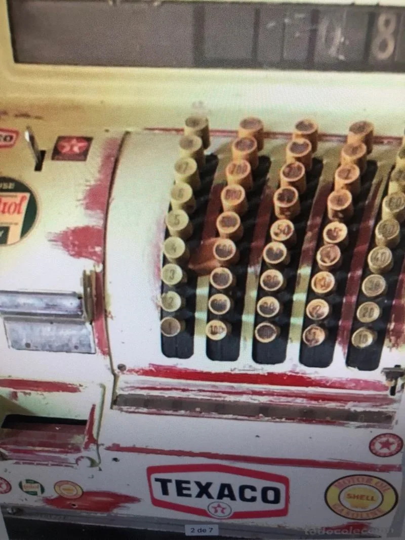 Caja registradora tuneada mundo del motor texaco
