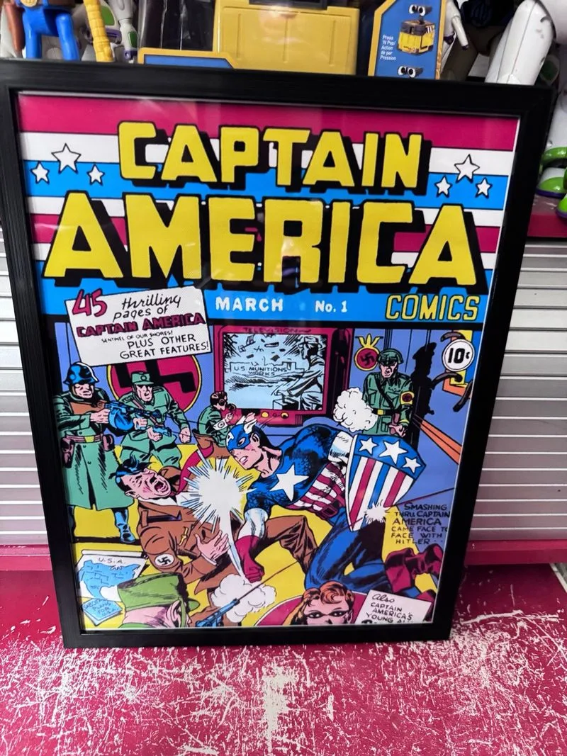 Póster Capitán América Vs Hitler