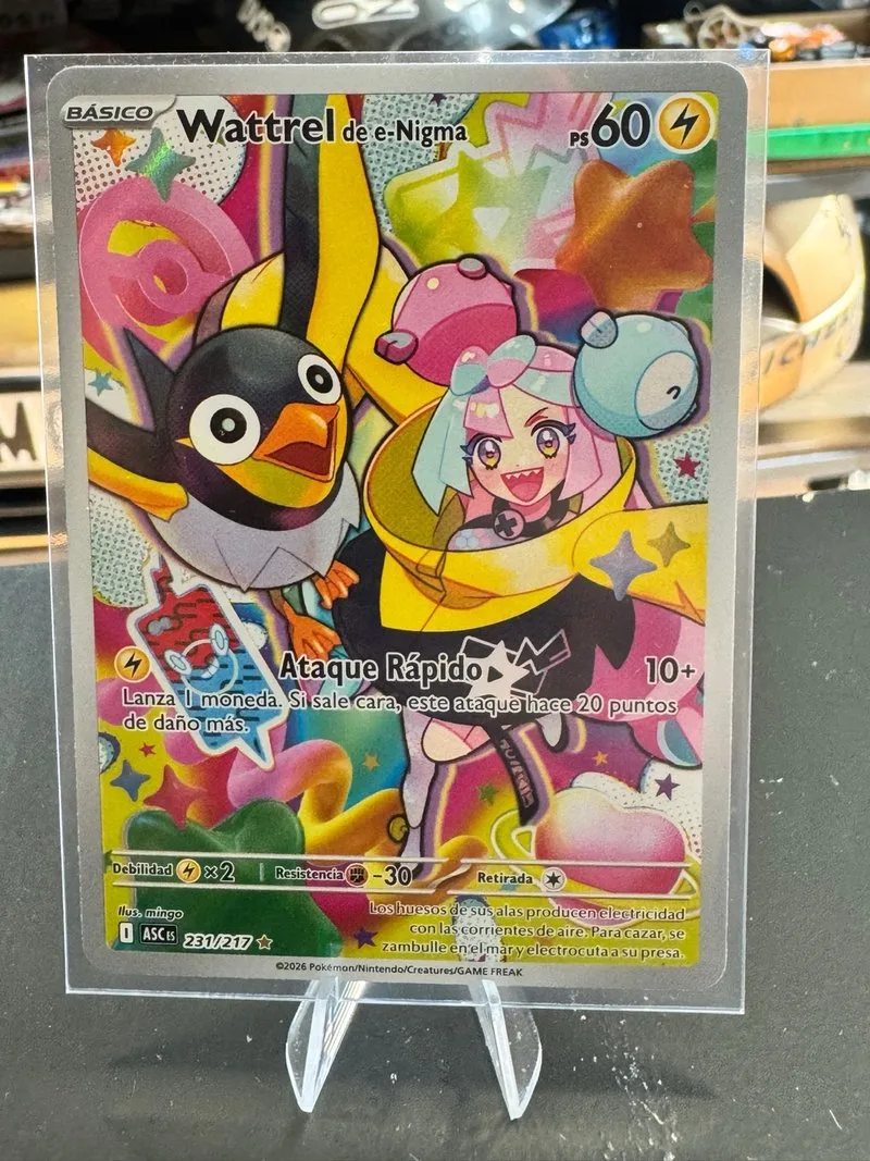 Wattrel de E-nigma 231/217 Carta Pokémon
