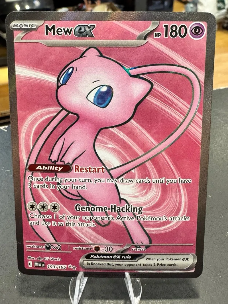 Mew EX 193/165 Pokémon TCG Carta Inglesa