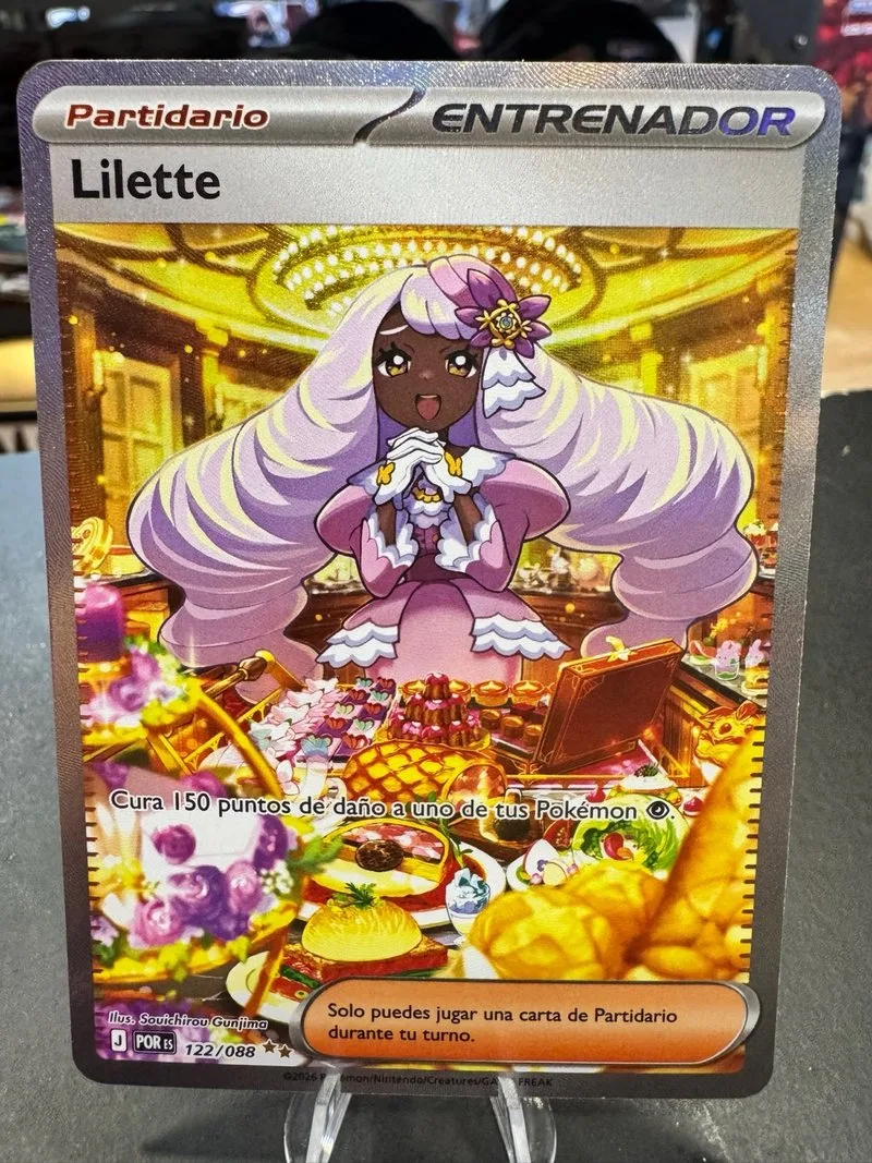 Carta Pokémon Lilette Entrenador 122/088