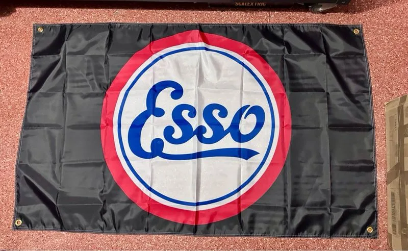 Bandera grande Esso de 150x90 cm Negra