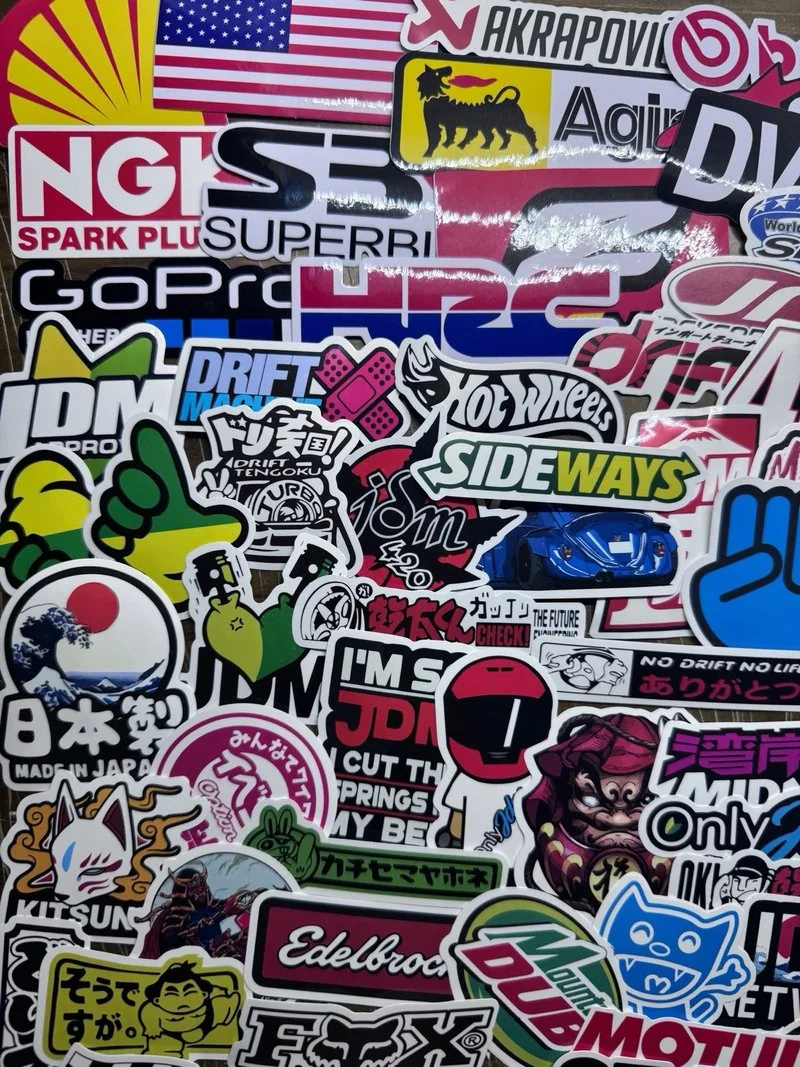 125 Pegatinas Racing JDM para Moto/Coche