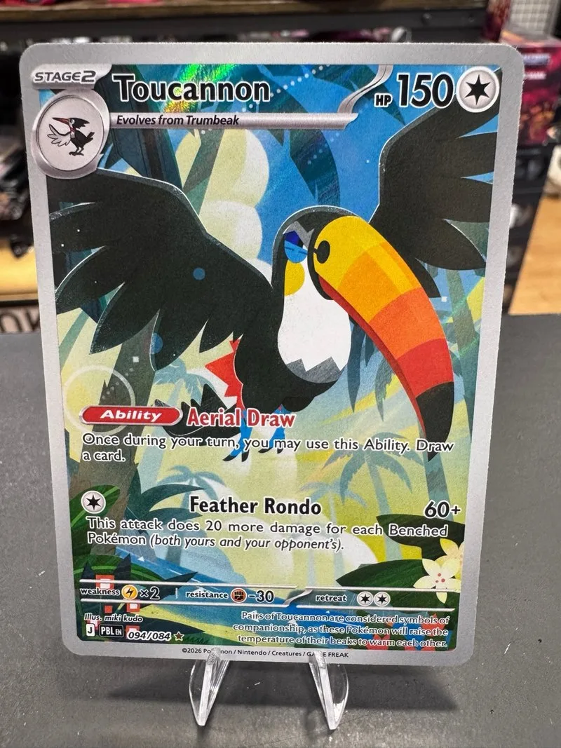 Carta Pokémon Toucannon AR 094/084 pitch black