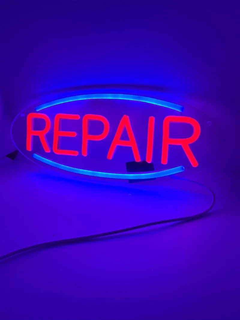 Letrero neón Led Moderno Repair