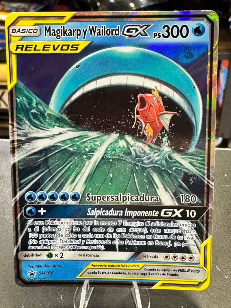 Magikarp y Wailord GX SM166 Promo Pokemon Esp