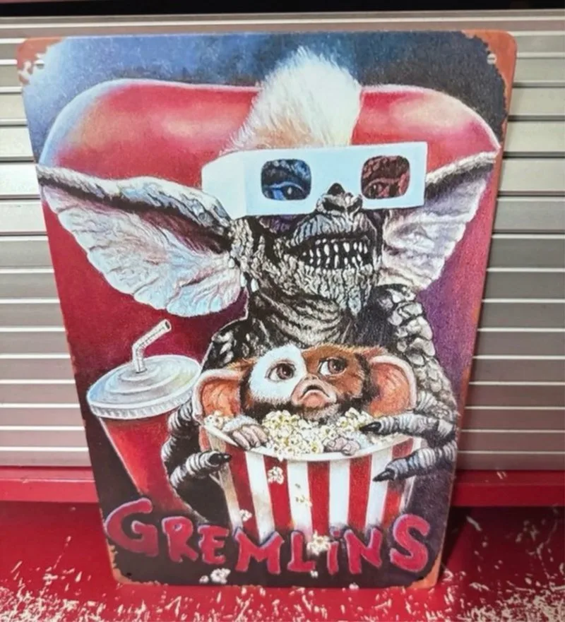 Cartel de metal Gremlins