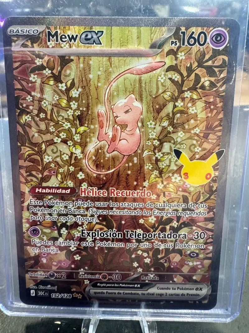 Carta Pokémon Mew ex 30 Aniversario 152/128