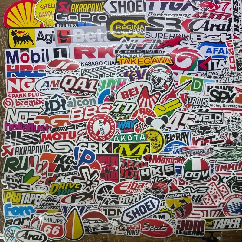 121 Pegatinas Racing Coches Motos Casco