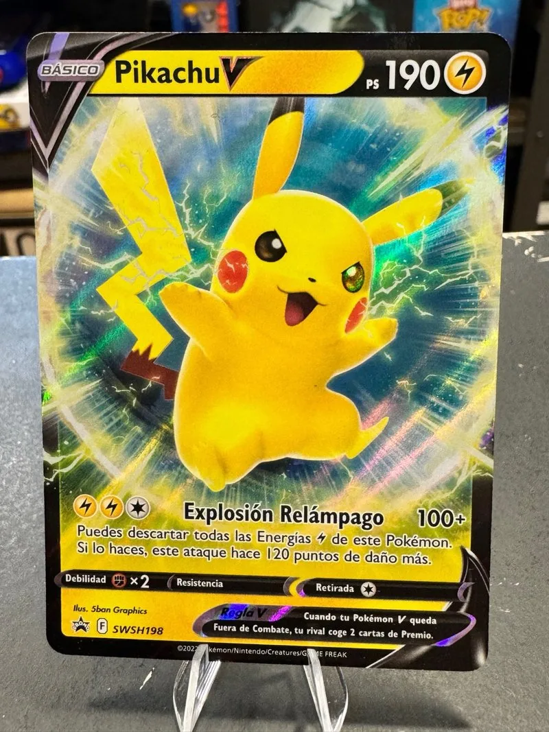 Carta Pokémon Pikachu V SWSH198