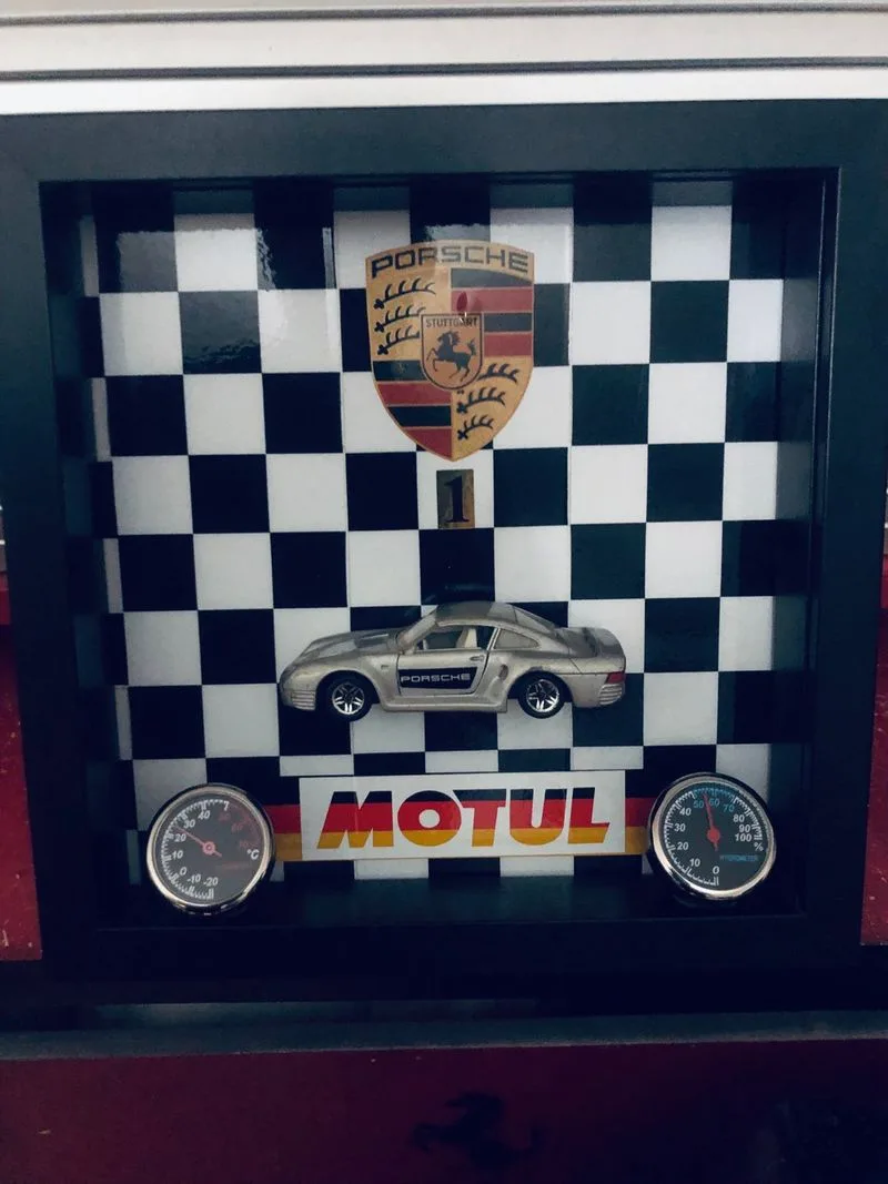 Cuadro creatividad Porsche 956 termometro