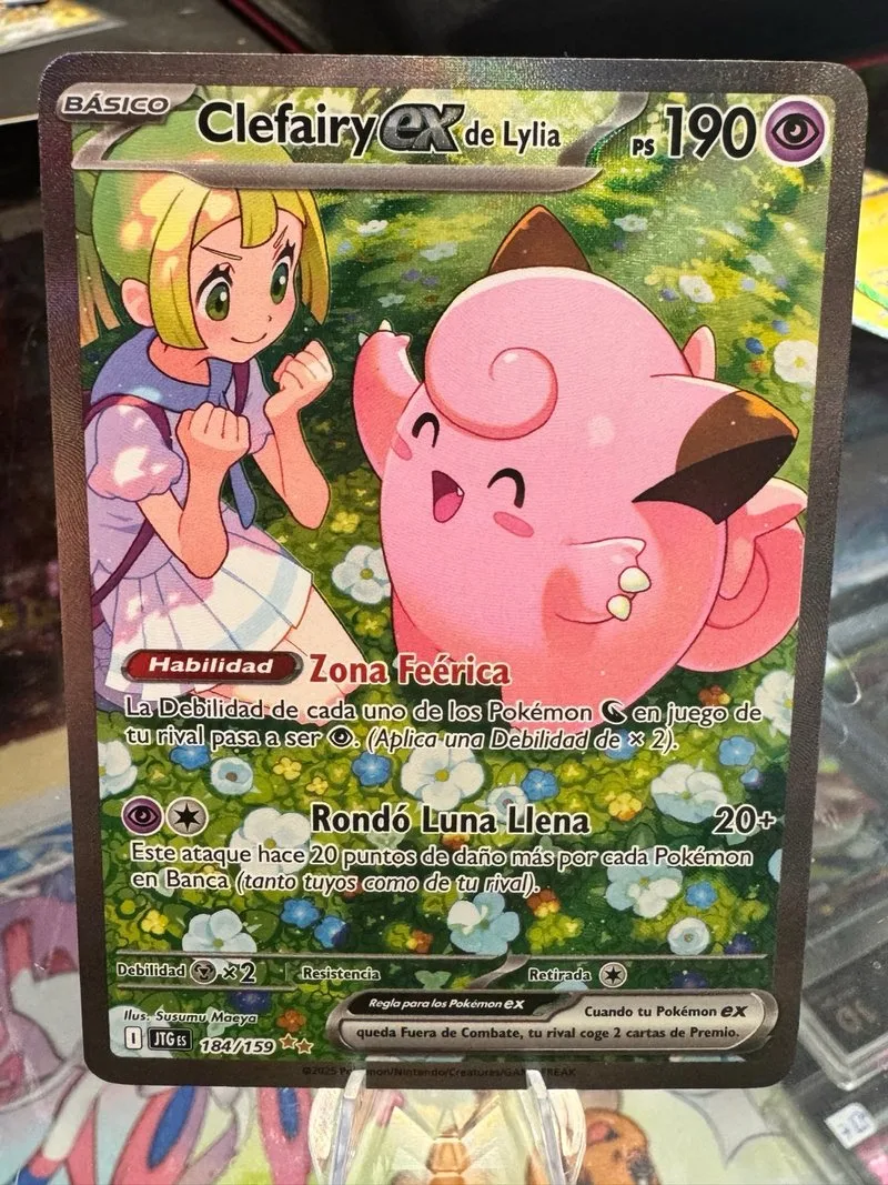 Carta Pokémon Clefairy ex de Lylia 184/159