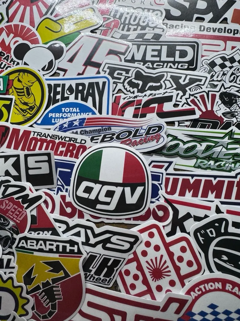 121 Pegatinas Racing Coches Motos Casco