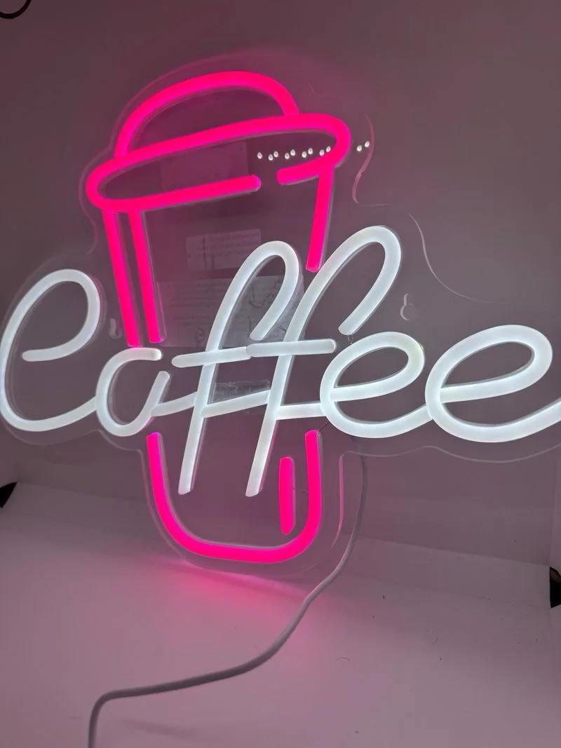 Letrero LED Neón Coffee Café