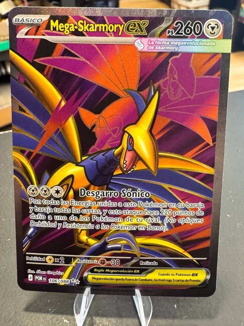Mega Skarmory EX 106/088 Pokémon Carta Esp