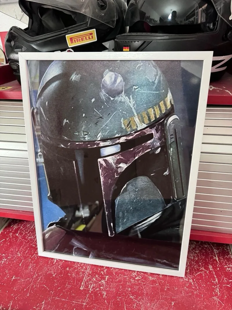 Boba Fett Star Wars lienzo enmarcado de 30x40