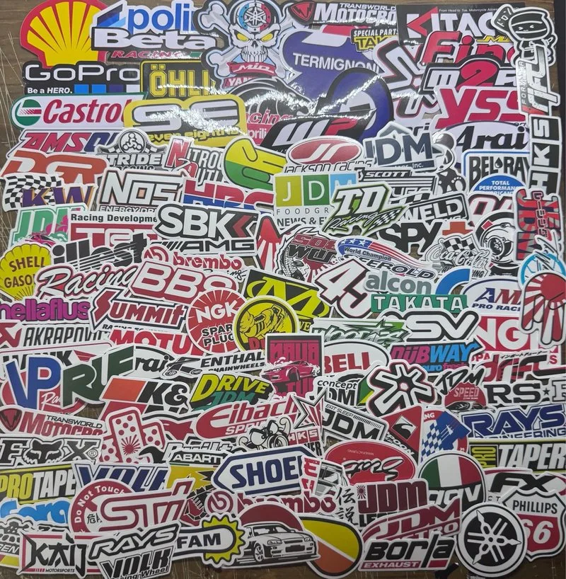 120 Pegatinas Racing Coches y Motos
