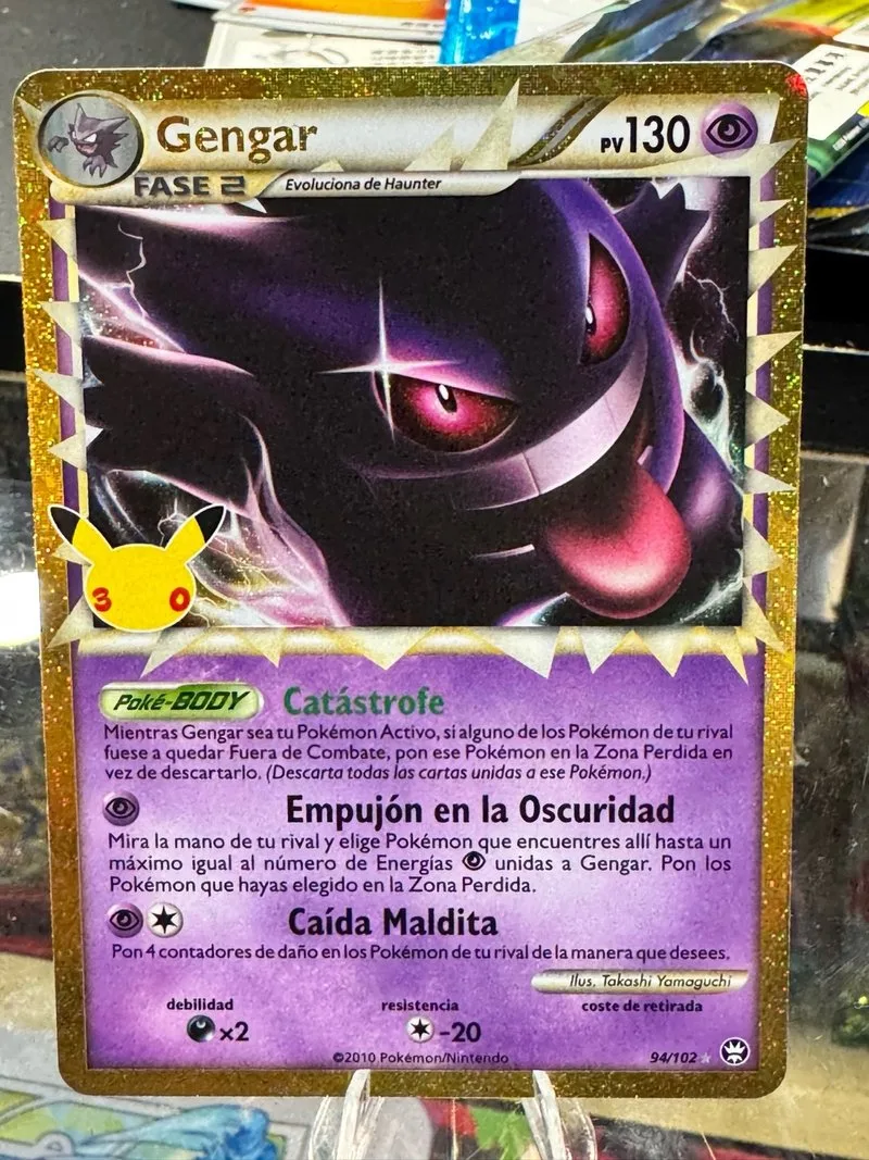 Carta Pokémon Gengar 94/102 30 Aniversario