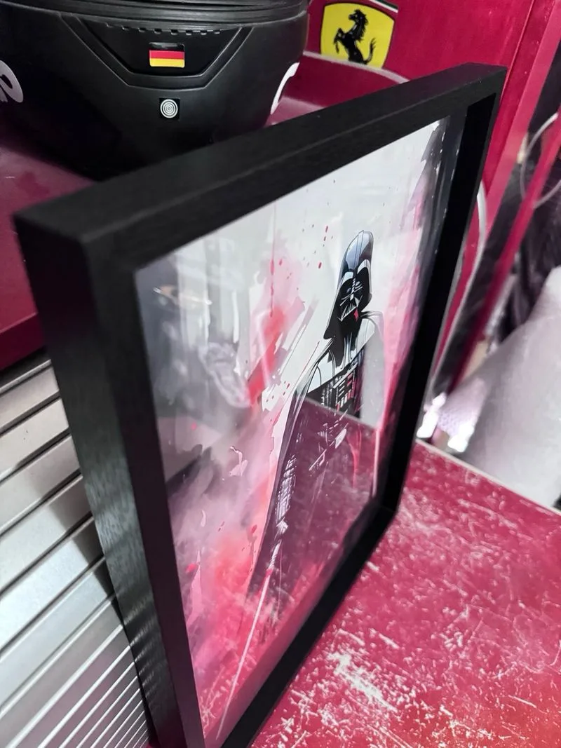 Lienzo enmarcado Dath Vader Star Wars tipo Oleo