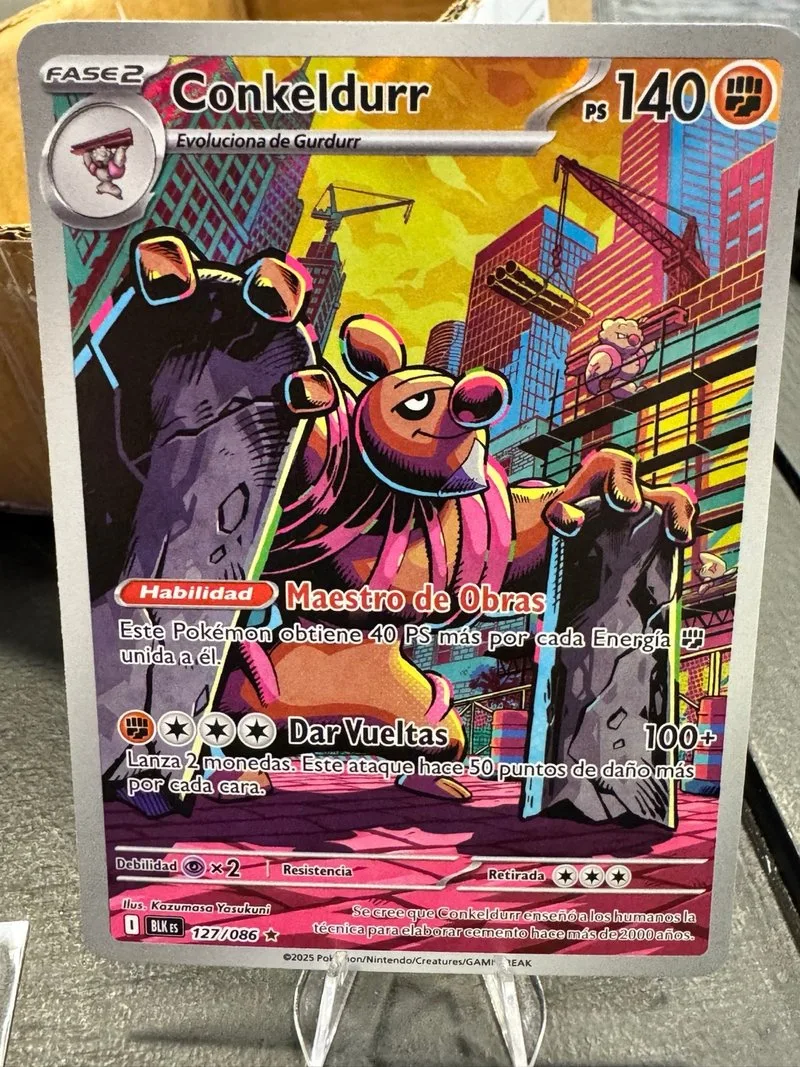 Conkeldurr 127/086 Pokemon Carta Español