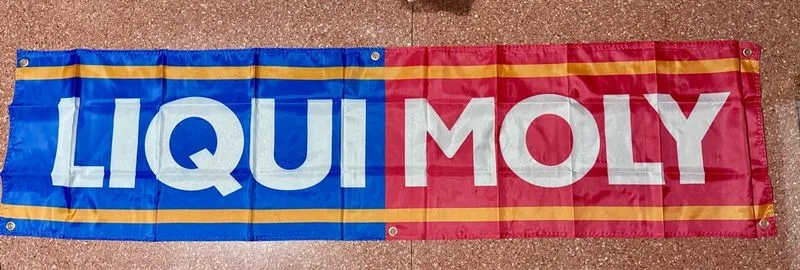 Bandera Banner Liqui Moly de 180x45 cn nylon
