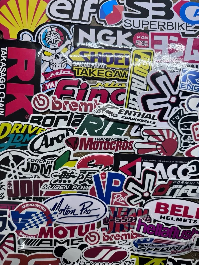 120 Pegatinas Racing Coches y Motos