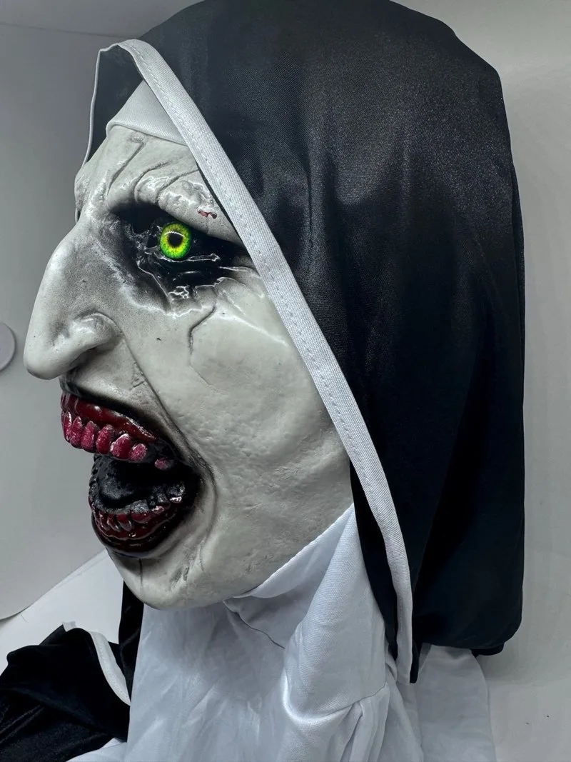 Máscara Latex Monja Terror Halloween