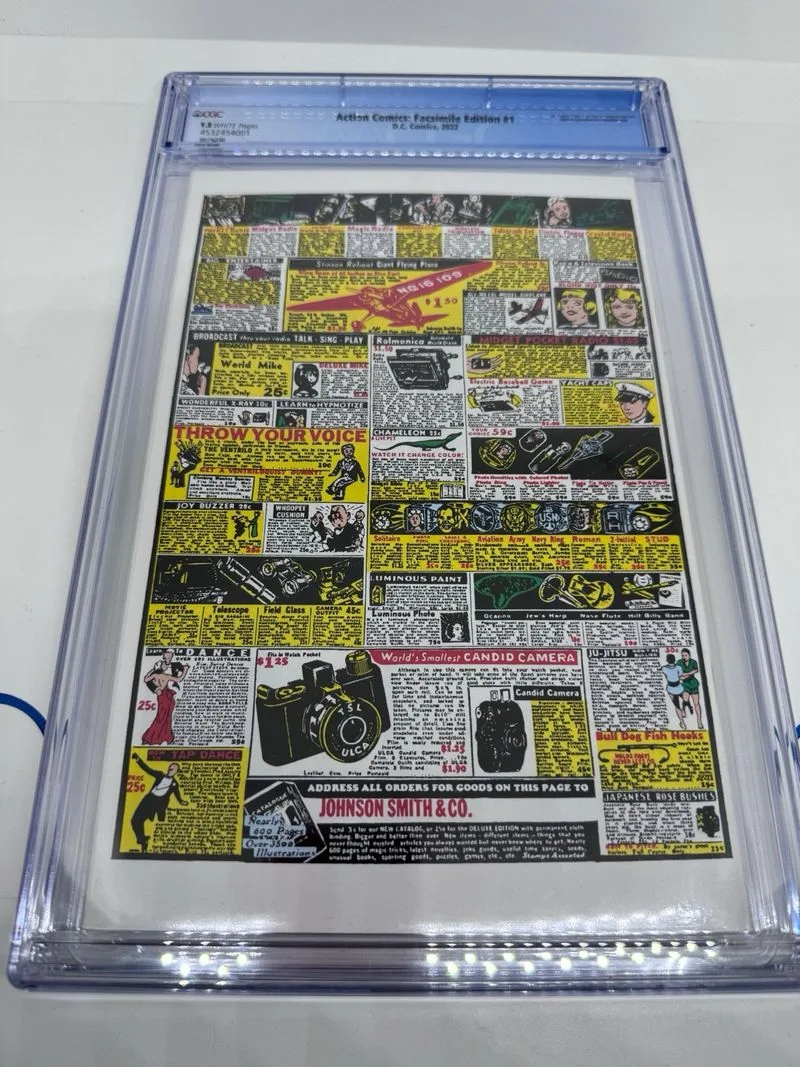 Action Comic #1 CGC Facsimile Edition grado 9.8