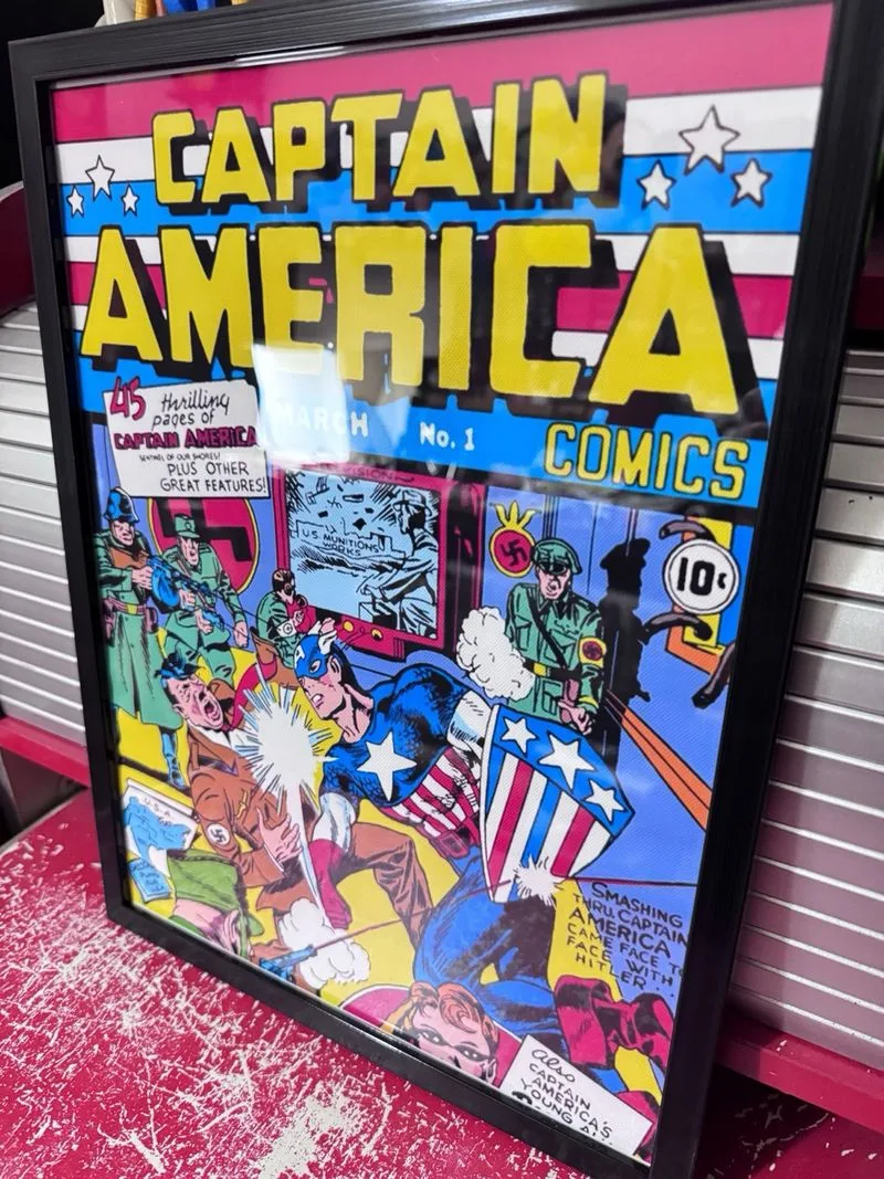 Póster Capitán América Vs Hitler